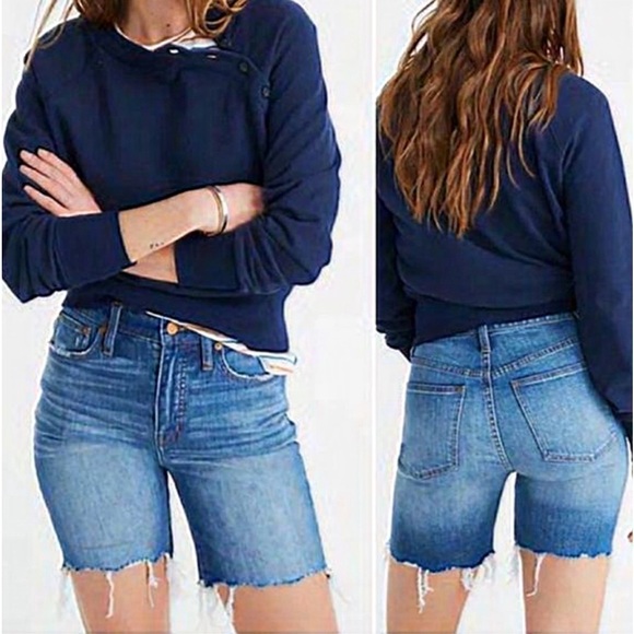 MADEWELL HIGH RISE MID LENGTH 7” SHORTS STYLE L0367 NEW SIZE 26 - Picture 1 of 8
